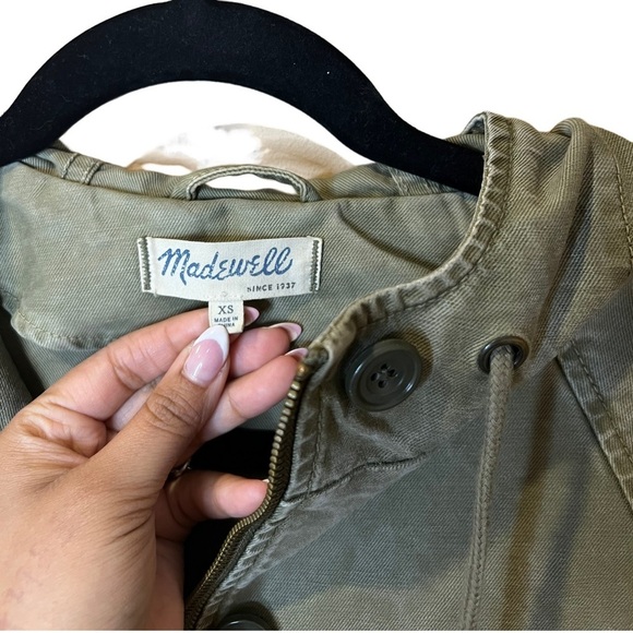 Madewell Military Green Fleet Jacket Size XS - Picture 4 of 5